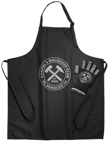 FC Schalke 04 Grillschürze Grillschürze- und Handschuh-Set, (3-tlg)