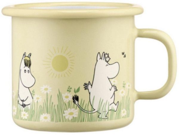 Muurla Kinderbecher Tasse Mumins Moomin Meadow Gelb (250 ml)
