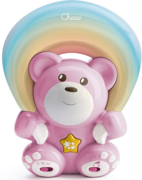 Chicco Regenbogenprojektor Bär (3 Farben) Rosa Bild 5