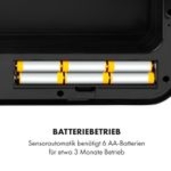 Klarstein Royal Trash Sensor-Mülleimer, 72 L Volumen in 4 Behältern, Restmüll & Recycling-Abfälle: 43 & 2 x 12,5 L, Bio-Eimer mit Deckel: 4 L, automatisches Öffnen und Schließen, roségold Bild 8