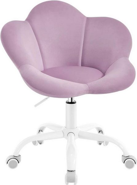 Woltu Schreibtischstuhl (1 St), ergonomisch, höhenverstellbar, Samt
