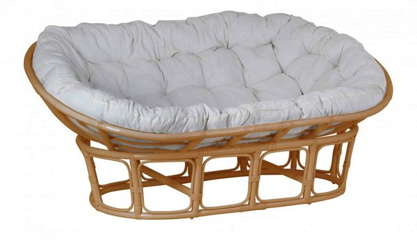 MiaMöbel Sofa Rattan, aus Rattangeflecht Honig