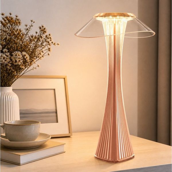 Nettlife LED Nachttischlampe Dimmbar Modern USB mit 3 Helligkeitsstufen Tischleuchte Tischlampe, Dimmbar, LED fest integriert, Naturweiß, Kaltweiß, Warmweiß, für Schlafzimmer, Büro, Wohnzimmer, Arbeitszimmer