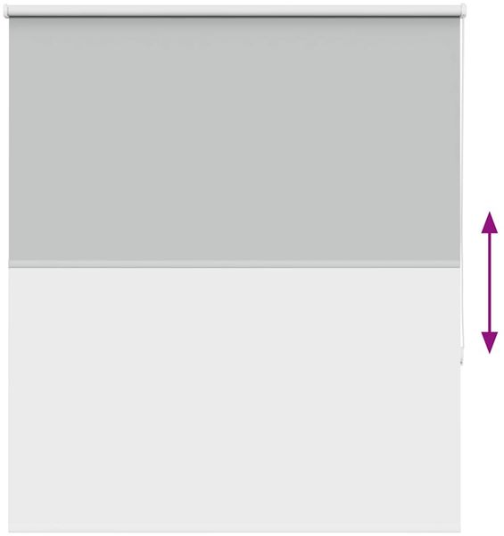 vidaXL Verdunkelungsrollo Hellgrau 125x150cm Stoffbreite 121,6cm 4011393 Bild 9
