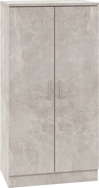 vidaXL Schuhschrank Betongrau 55x35x108 cm Holzwerkstoff 342666