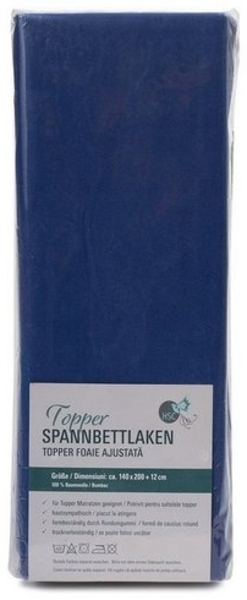 HSC Home-Style-Creation GmbH Spannbettlaken TOPPER Spannbettlaken, 100% Baumwolle, Gummizug: rundum, (1 Stück), formstabil durch Rundumgummi Bild 3