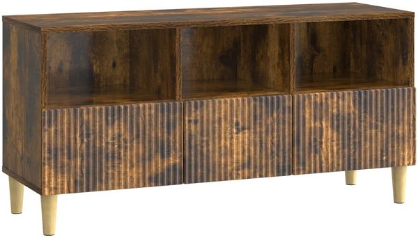 vidaXL TV-Schränk Geräucherte Eiche 102 x 34,5 x 50 cm Holzwerkstoff 894680