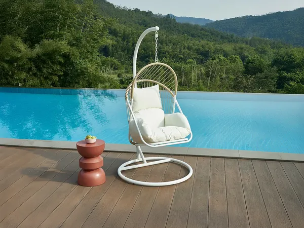 Vente-unique - LUTUS Leisure furniture for garden Metall Beige - B 103 cm x H 197 cm x L 103 cm