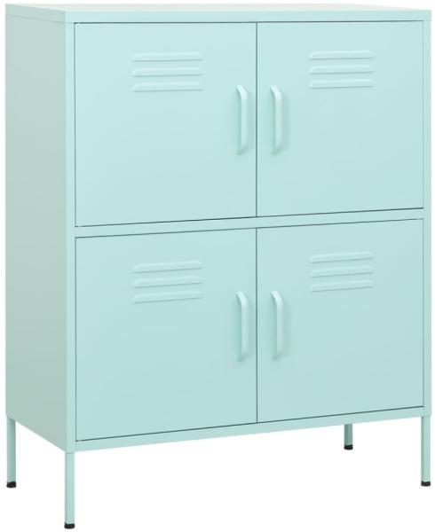 vidaXL Lagerschrank Minzgrün 80x35x101,5 cm Stahl