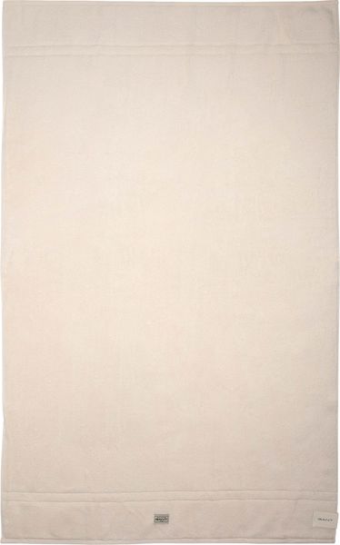 GANT Duschtuch - Premium Towel, Frottee, Bio-Baumwolle, Logo, uni Weiß 70x150cm