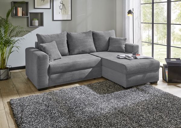 Job 'Elmau KPL' Wohnlandschaft, Cord grau
