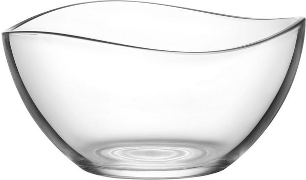 van Well Schüssel Malaga, Glas, (Set, 5-tlg), mit wellenförmigen Rand