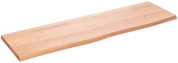 vidaXL Wandregal Hellbraun 100x30x2 cm Massivholz Eiche Behandelt 363680