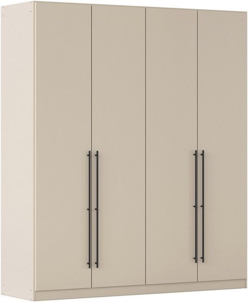 OTTO home Kleiderschrank Mehrzweckschrank Aktenschrank Möbel Mietswohnung Schlafzimmer AVOLA (3 verschiedene Ausstattungen BASIC/CLASSIC/PREMIUM (inkl. SOFT-CLOSE) mit hochwertigen Stangengriffen in Schwarz aus Metall MADE IN GERMANY