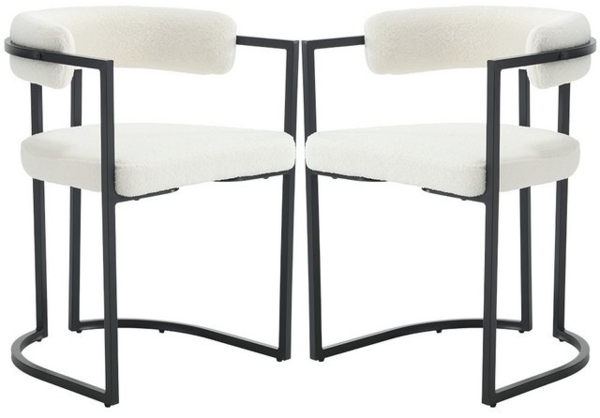 WAHSON OFFICE CHAIRS Esszimmerstuhl 2er Set, aus Samt Polsterstühle mit schwarzen Metallbeinen, Eckstühle (2 St) Bild 4