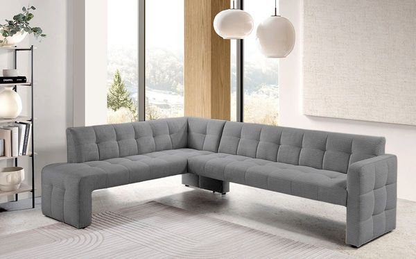 exxpo - sofa fashion Essbank Barista, bequem und elegant, hohe Bodenfreiheit, Eckbank Barista bequem und elegant, hochwertige Detailverarbeitung