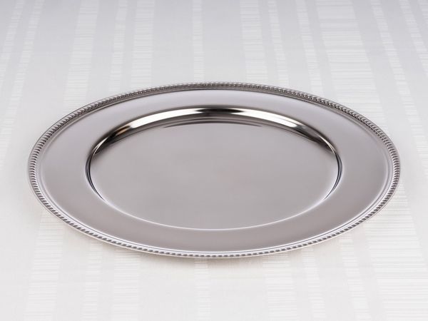 APS Platzteller, 1-tlg, hochglanzpoliert, Perlrand, Ø 30,5 cm