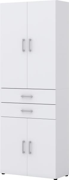 Aktenschrank VIII - 4 Türen, 2 Schubkästen - Weiß