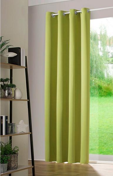 heimtexland Verdunkelungsvorhang Thermo- Verdunkelungsgardine Vorhang Ösenschal uni (1 St), Ösen, verdunkelnd, Verdunkelungsstoff, Schalldämmung