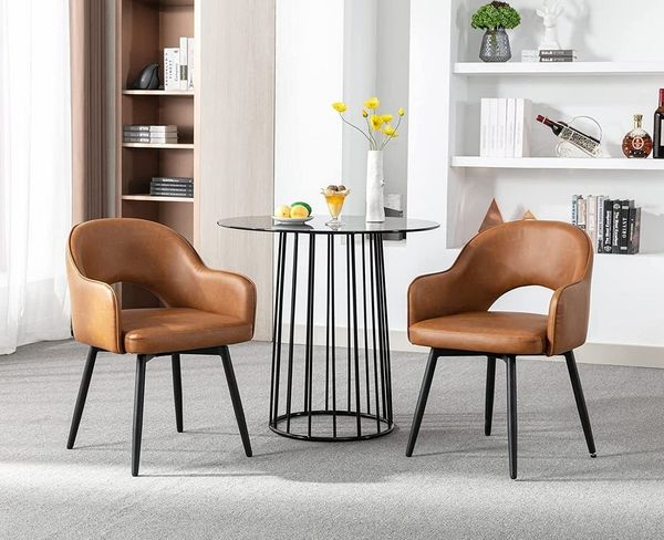 WAHSON OFFICE CHAIRS Esszimmerstuhl 2er Set Drehstuhl Samt Modern Küchenstühle Polsterstuhl