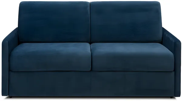 Vente-unique - CALIFE Sofa SamtStoff Blau - B 223 cm94 cm x H 97 cm x L 170 cm