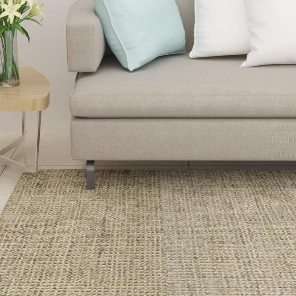 vidaXL Teppich Natur Sisal 66x350 cm Grün 136375