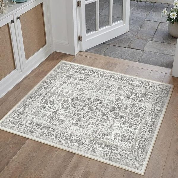 PURECOZY Teppich kurzflor, Wohnzimmerteppich, rutschfester Teppich, Vintage-Stil, rechteckig, Höhe: 6.1 mm, geeignet für verschiedene Innenräume, 180x60cm