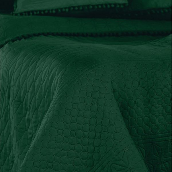 texpot Tagesdecke Wohndecke Pompons und Steppung Wendefunktion