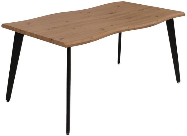 Esszimmertisch HWC-O60, Ausziehtisch Esstisch, Eisen MDF ausziehbar 160-220cm ~ Walnuss-Optik Bild 8