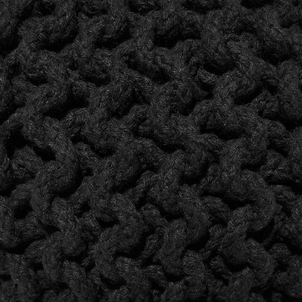 Pouf schwarz ⌀ 40 cm CONRAD Bild 6