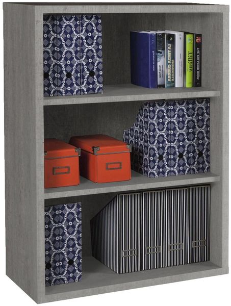 Regal Design-Office / Disegno, Holzwerkstoff, Grau, 81 x 119 x 35 cm