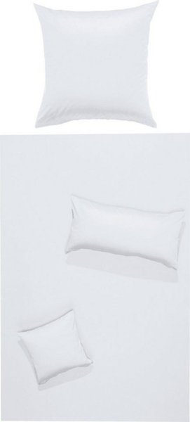 Erwin Müller Bettwäsche Bettwäsche "Landshut" mit Hotelverschluss, Mako-Satin, 2 teilig, Uni