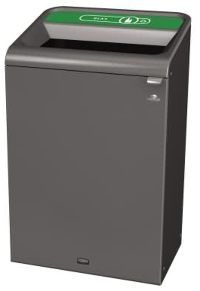 Rubbermaid Recyclingstation 2154778 125l Behältereinheit Glas grün