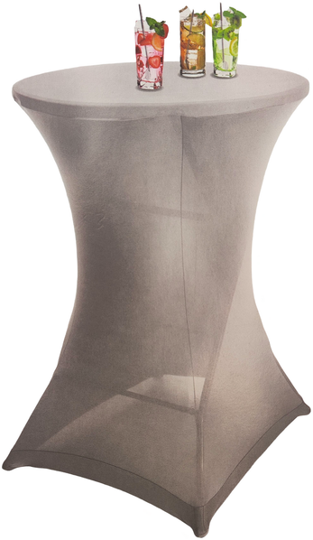 Stretch Stehtischbezug Ø 80cm Stehtischhusse Husse für Stehtisch Tischbezug Bezug Bistrotisch bis 110cm Höhe