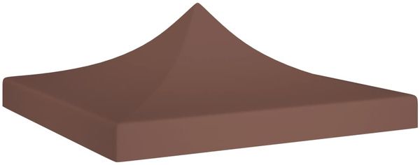 vidaXL Partyzelt-Dach 3x3 m Braun 270 g/m² 315323