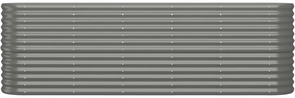 vidaXL Hochbeet Verzinkter Stahl 224x40x68 cm Grau 318899 Bild 3