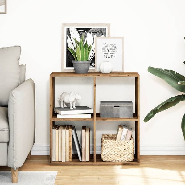 vidaXL Raumteiler-Bücherregal Artisan-Eiche 69,5x29x69,5 cm 858011 Bild 3