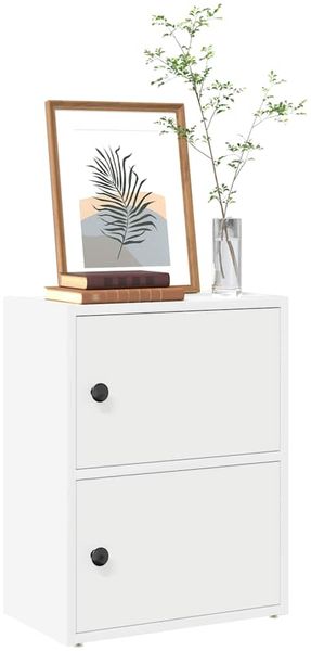 vidaXL Bücherregal Weiß 40x24x52 cm Holzwerkstoff 860355