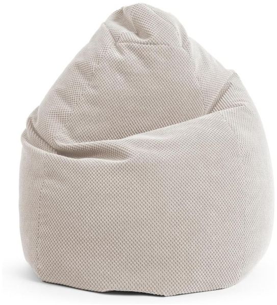 SITTING POINT only by MAGMA BeanBag COMODO XL Sitzsack mit Plüsch aus 100% Polyester - 70x110cm, Hülle waschbar, Oeko-TEX Standard-Zertifiziert, natur