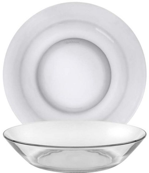 Duralex Suppenteller Lys, Teller tief 23cm Glas gehärtet transparent 6 Stück Bild 2