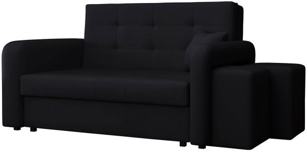 Schlafsofa Viva Home II, Nische für Hocker auf der rechten Seite, Farbe: Manila 18