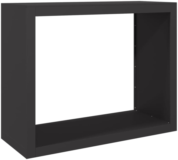 vidaXL Brennholzregal Schwarz 100x40x80 cm Stahl 850975