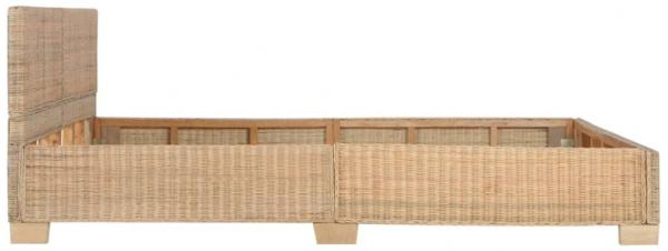 vidaXL Bettrahmen Handgewebt Echtes Rattan 160×200 cm 283089 Bild 11