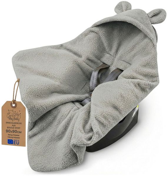 Einschlagdecke Babyschale Bouclé Winter Fußsack Neugeborene Winterschlafsack Blanket, Totsy Baby
