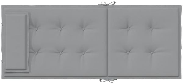 vidaXL Hochlehner-Auflagen 4 Stk. Grau Oxford-Gewebe 361878 Bild 7