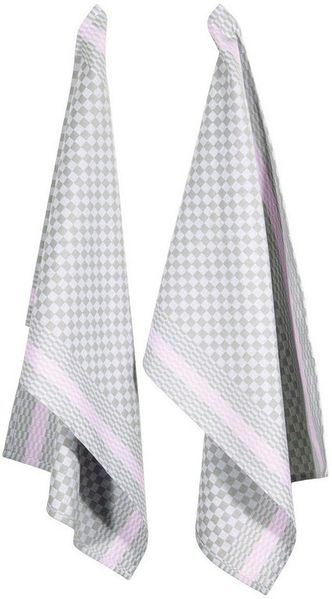 PAD Geschirrtuch PIT RELOADED, (Set, 2-tlg), 100% Baumwolle, 50x70 cm, Karo Design