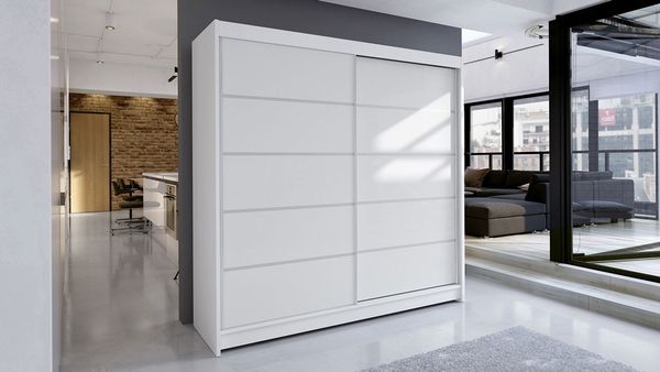 Kleiderschrank Talin IV, ohne Beleuchtung, Farbe: Weiß