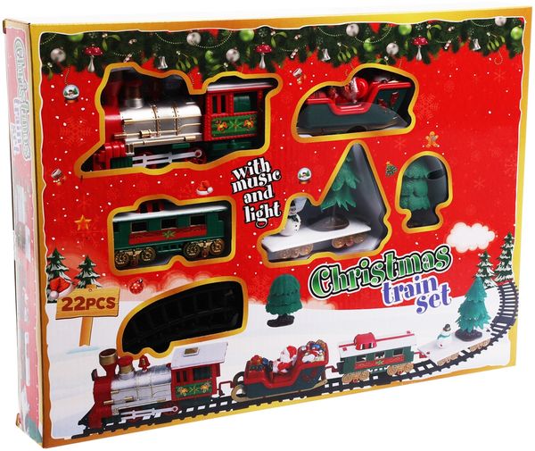 Weihnachtszug Zug Licht & Sound Weihnachtsdekoration L283cm Batterie