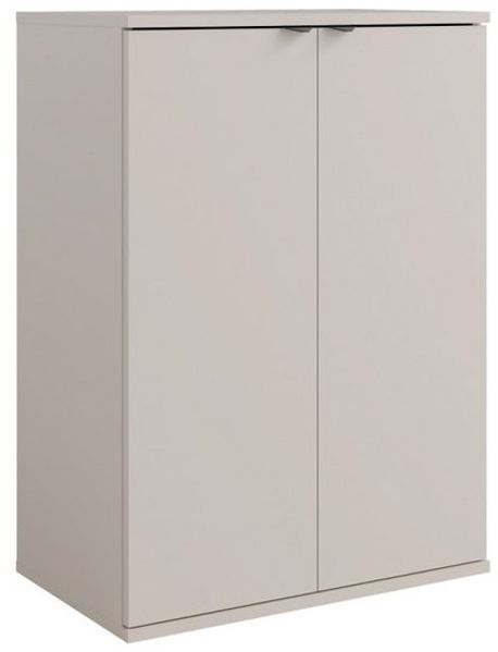 Home affaire Kommode THALIANA Sideboard mit 2 Türen, modernes Design, Breite 60 cm, Schrank in 3 Farben erhältlich, schwarze Metallgriffe, viel Stauraum