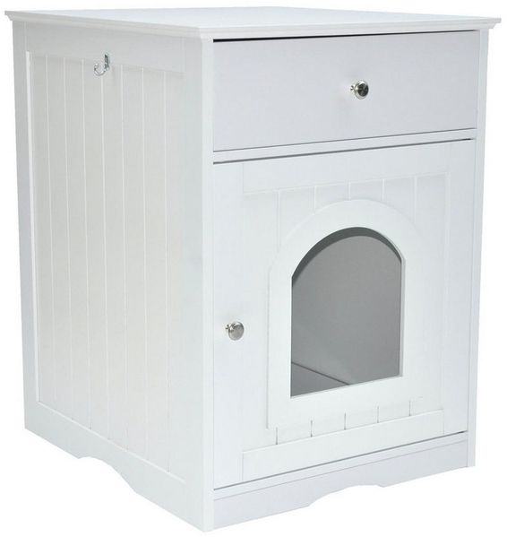 nanook Futternapf Katzenschrank für Katzentoilette 48 x 53 x 64 cm